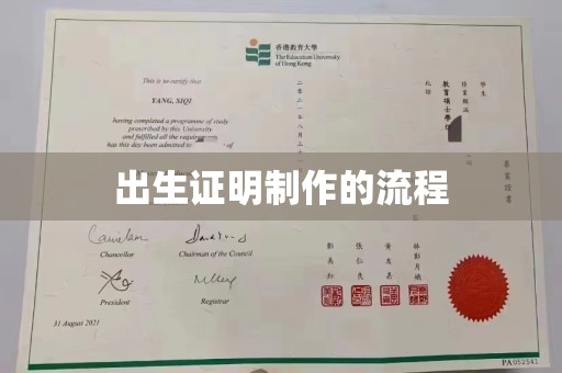 黑山出生证明制作的流程